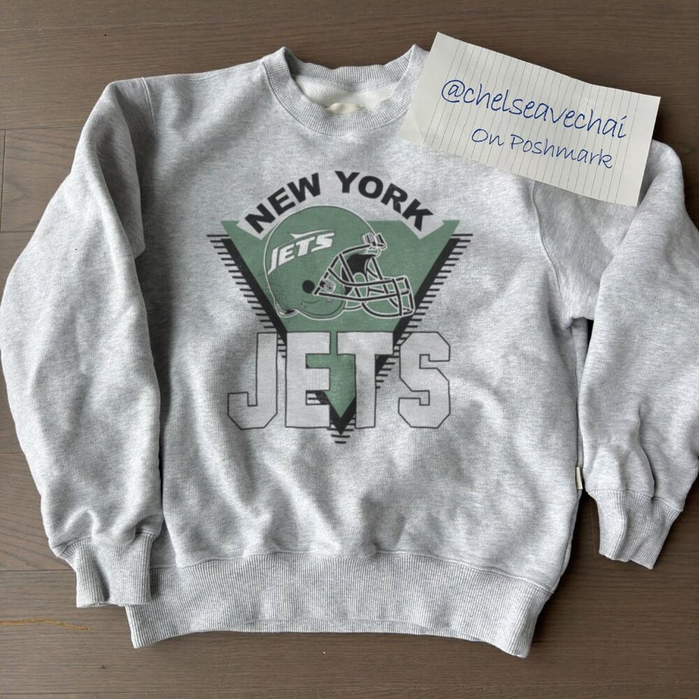 Vintage 90s New York Jets Football Sweatshirt, NFL New York Jets Shirt